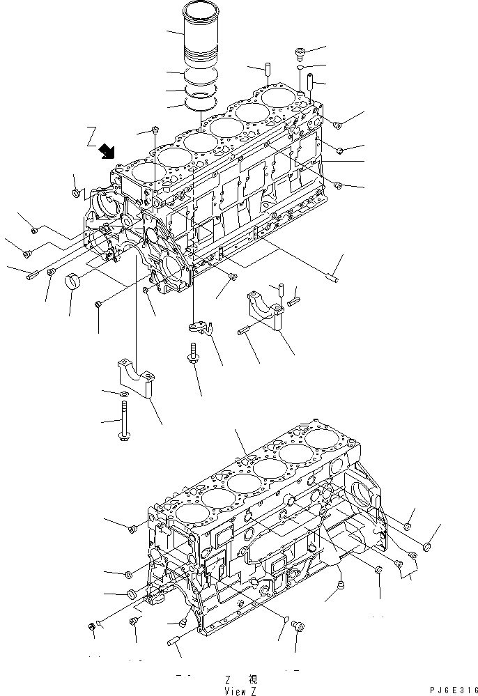 SAA6D1XR YLINDER BLOCK