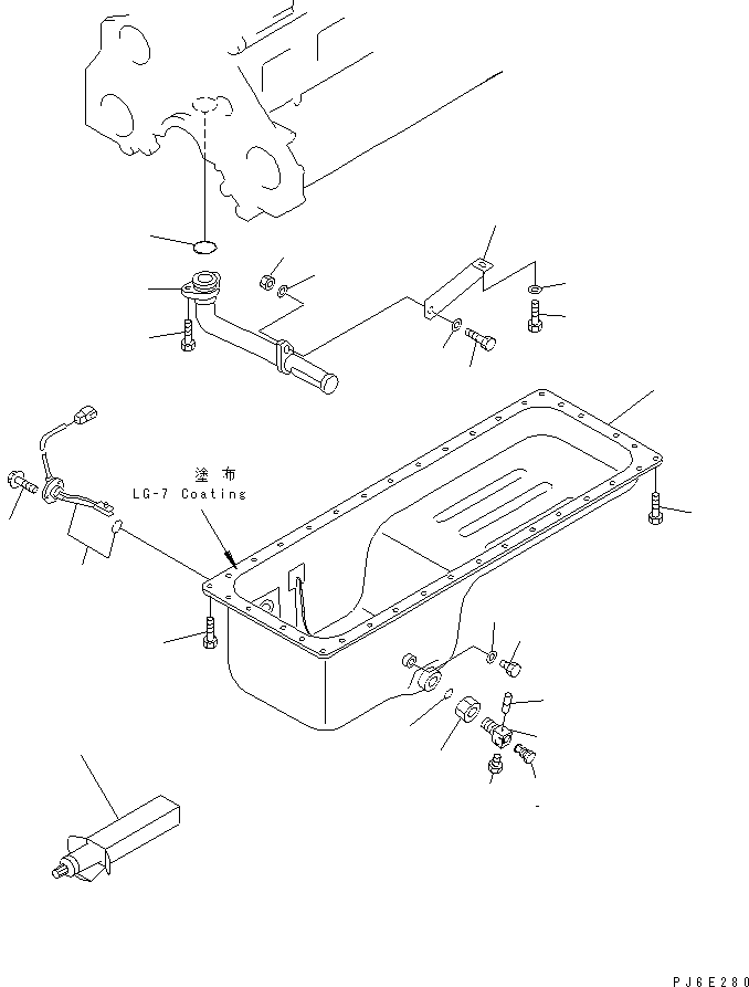 Part 210. OIL PAN AND SUCTION TUBE (WITH OIL LEVEL SENSOR)(#310352-) [A2110-A3N5]