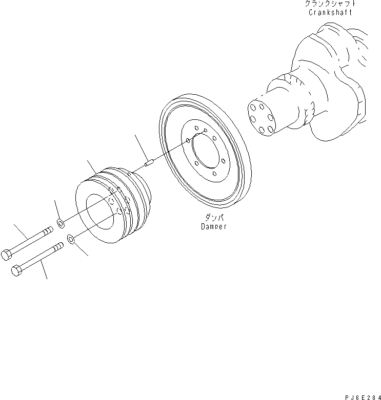 SAA6D1XR RANK PULLEY (HARDENING PULLEY)(#310352-)