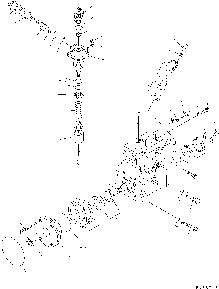 SAA6D1XR UEL SUPPLY PUMP (1/2) (PUMP) (INNER PARTS)(#310352-)