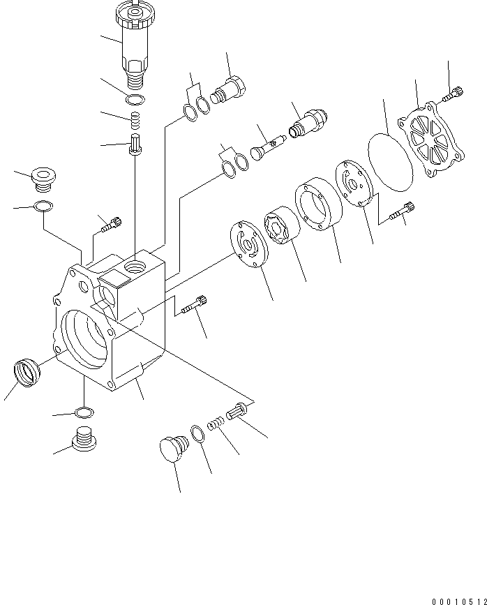 SAA6D1XR UEL SUPPLY PUMP (2/2) (FEED PUMP) (LOW VISCSITY FUEL SPEC.) (INNER PARTS)(#311284-)