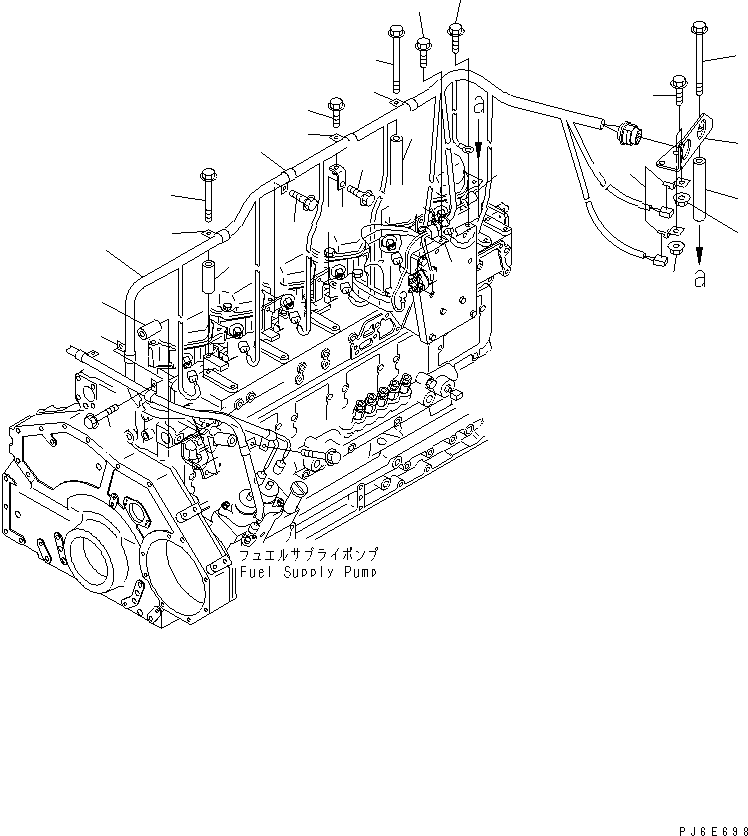 SAA6D1XR IRING (1/3) POWER LINE(#310352-)