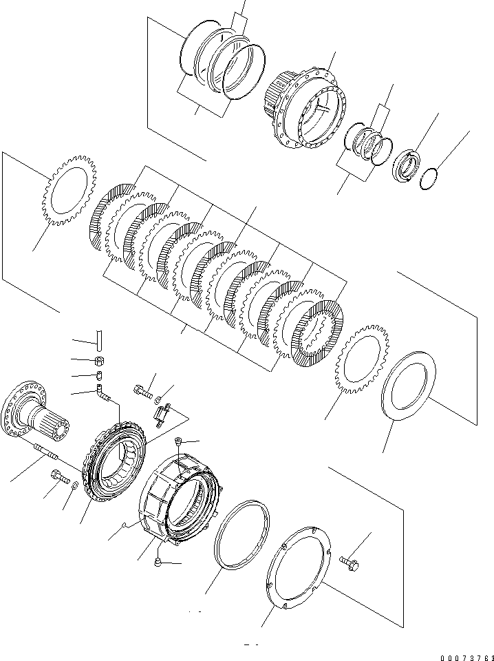 HM300-AE 00073763 RONT FINAL BRAKE (HUB)