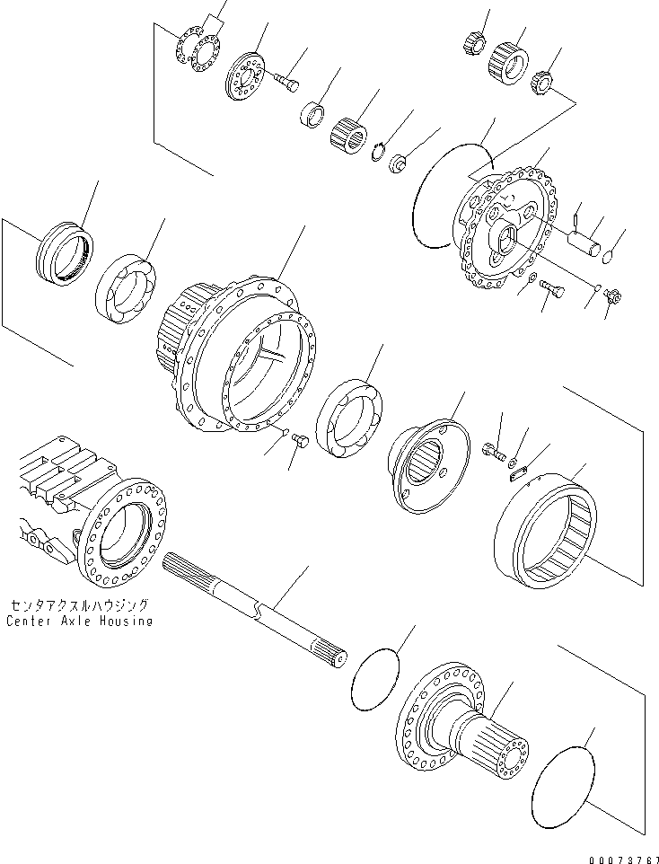 Part 310. CENTER AXLE (FINAL DRIVE) [F3450-05A0]