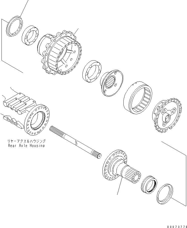 Part 440. REAR AXLE (HUB) [F3560-06A0]