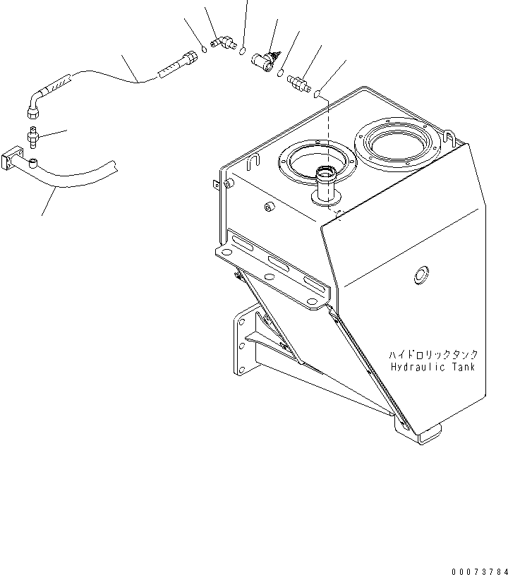 Part 50. HYDRAULIC PIPING (MANUAL DRAIN VALVE LINE) [H0110-05A0]