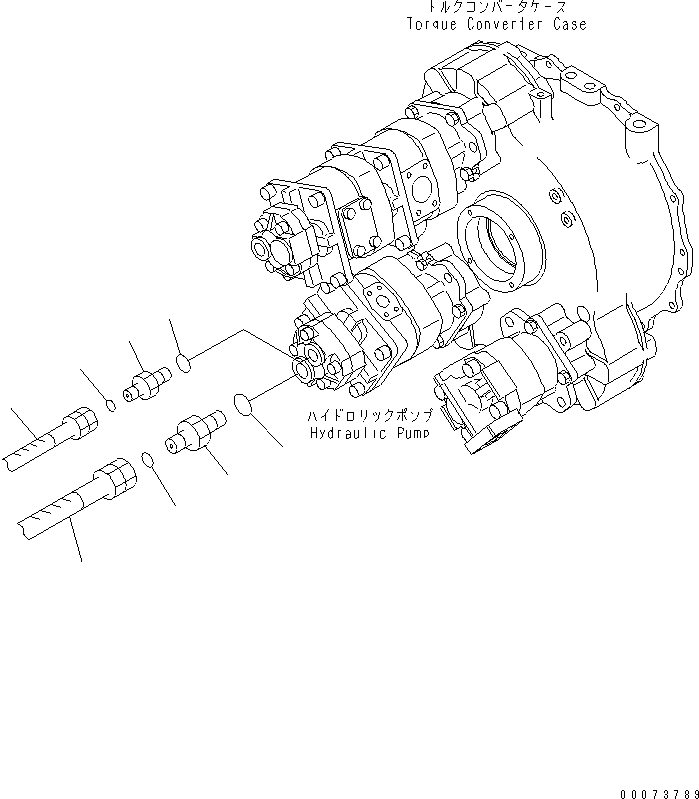 Part 190. HYDRAULIC PIPING (NIPPLE FOR BRAKE COOLING PUMP) [H0210-07A0]