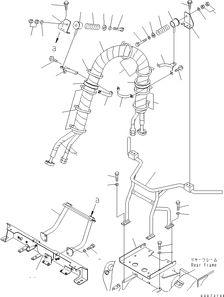 Part 330. HYDRAULIC PIPING (PIPING MOUNTING PARTS) [H3410-09A0]