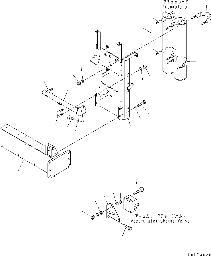 HM300-AE 00073820 CCUMULATOR MOUNTING PARTS