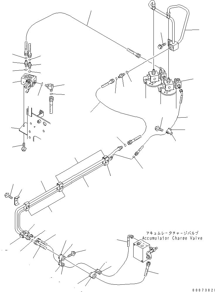 Part 540. HYDRAULIC PIPING (ACCUMULATOR TO CHARGE VALVE) [H3530-04A0]