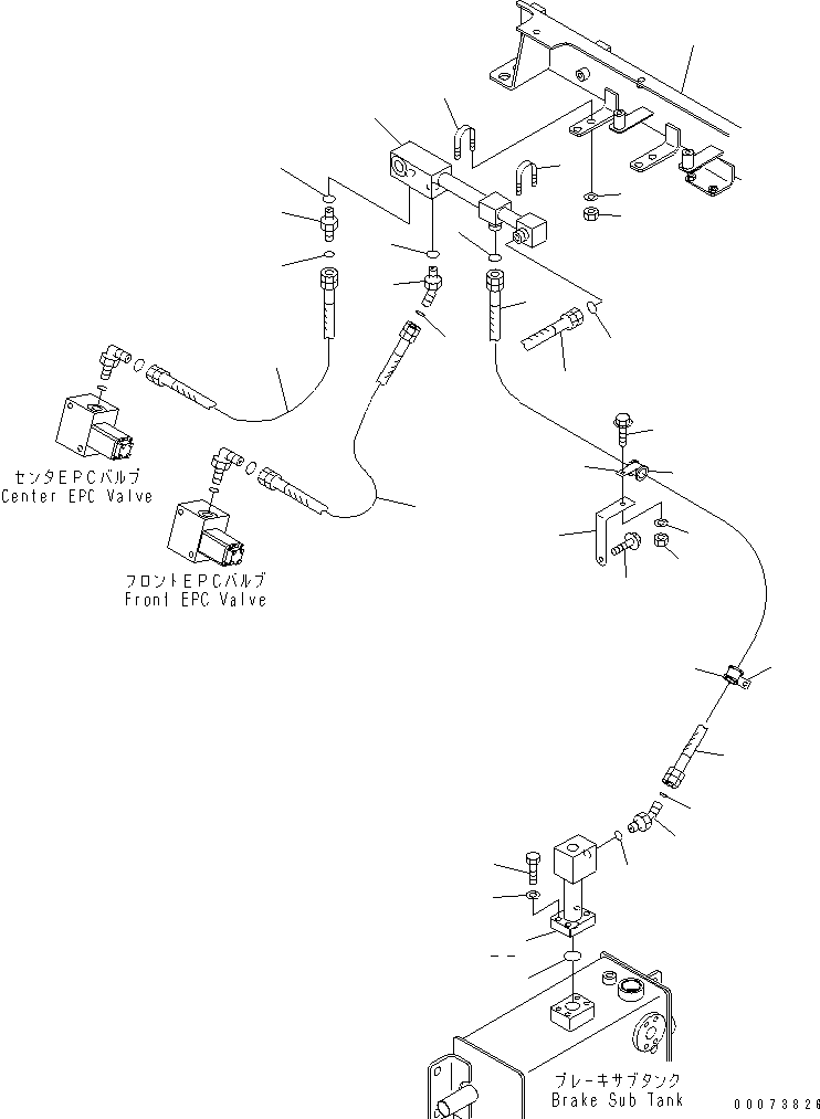 Part 600. BRAKE PIPING (PROPORTIONAL VALVE TO FRONT AXLE) [H3540-04A0]