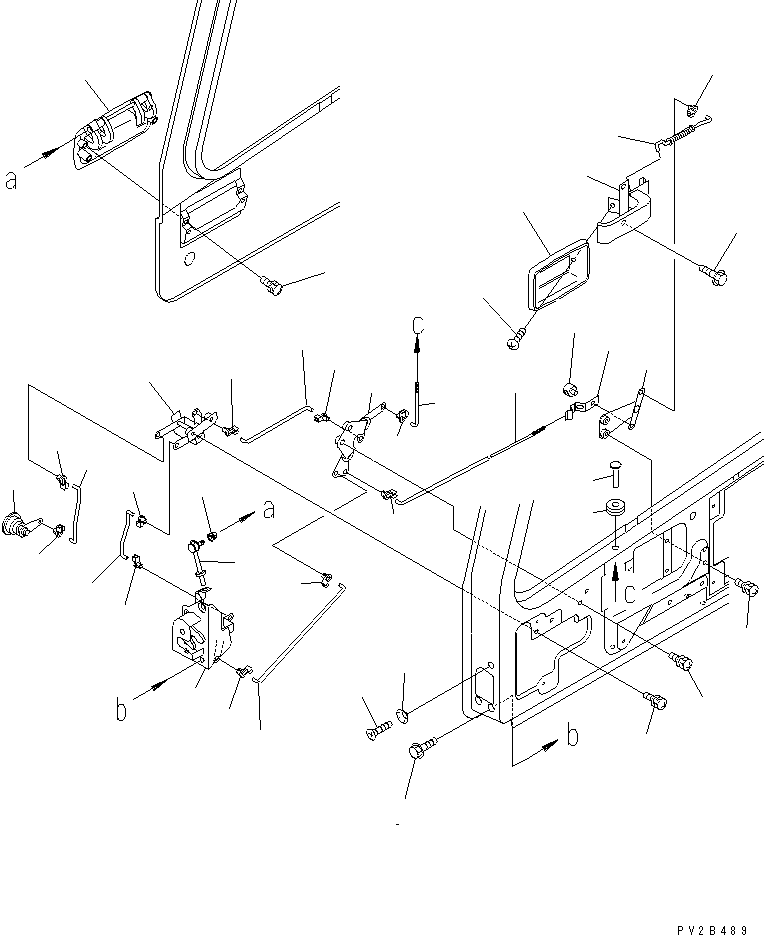 HM300-AE @@2B489@ AB (R.H. DOOR¤ DOOR LOCK)