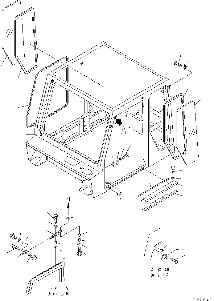 Part 120. CAB (SIDE PARTS) [K0210-08A0]