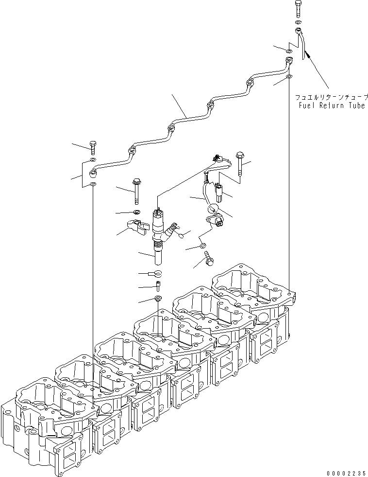 SAA6D1HE 00002235 UEL INJECTION NOZZLE