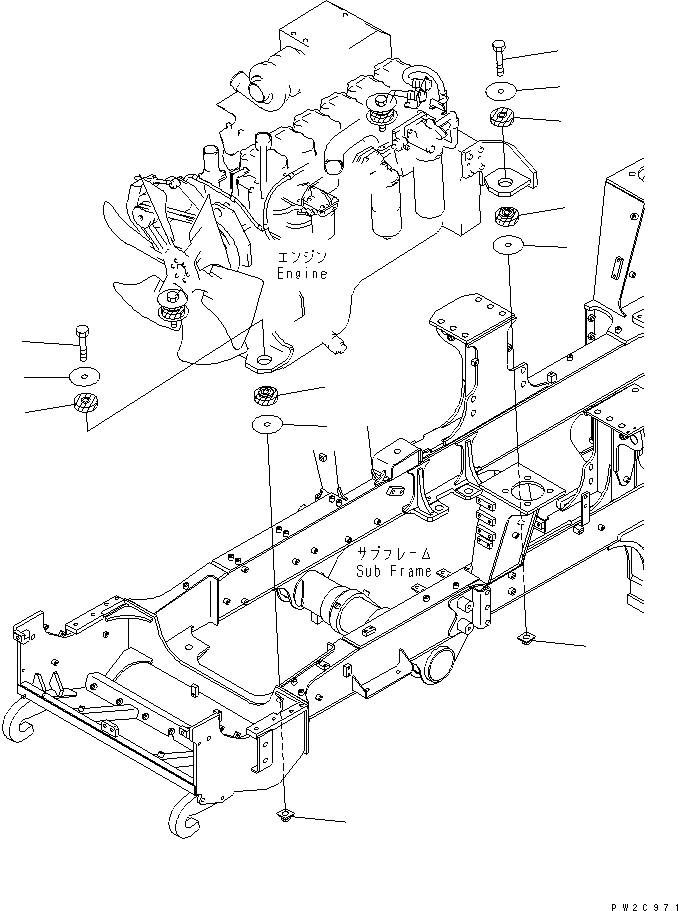 HM300TNR NGINE MOUNTING