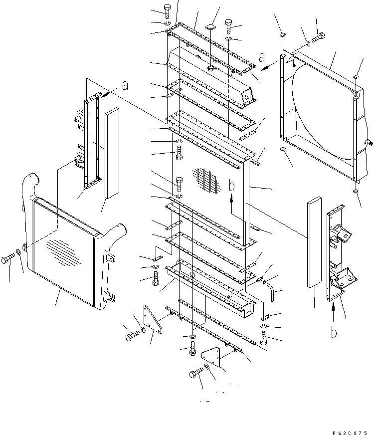 HM300TNR ADIATOR AND AFTER COOLER