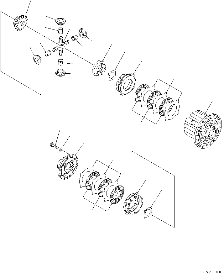 HM300TNR RONT DIFFERENTIAL (DIFFERENTIAL)