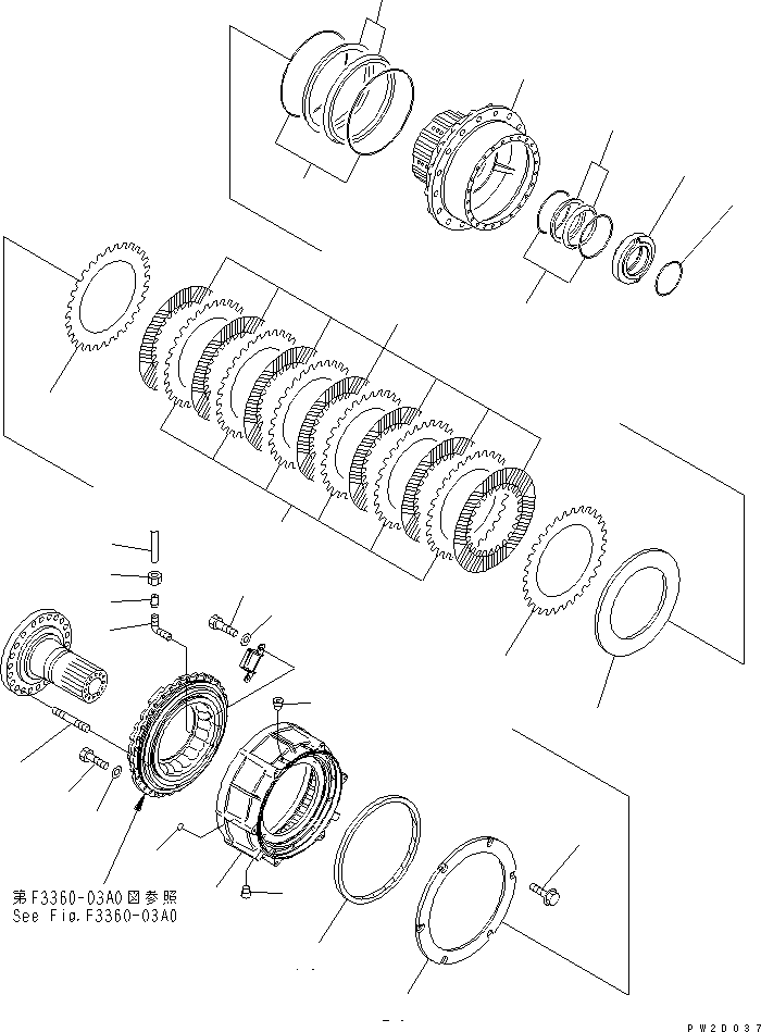 HM300TNR RONT FINAL BRAKE (HUB)