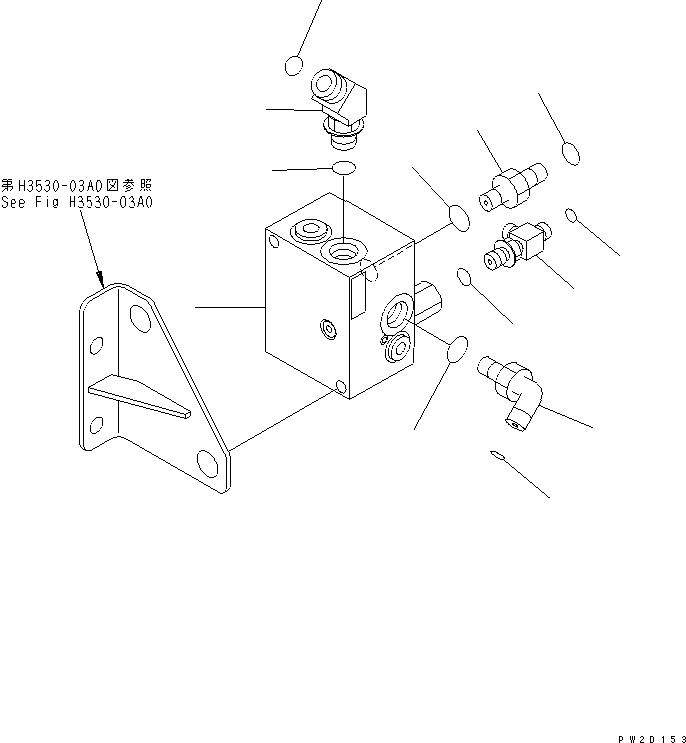 HM300TNR CCUMULATOR CHARGE VALVE AND CONNECTING PARTS