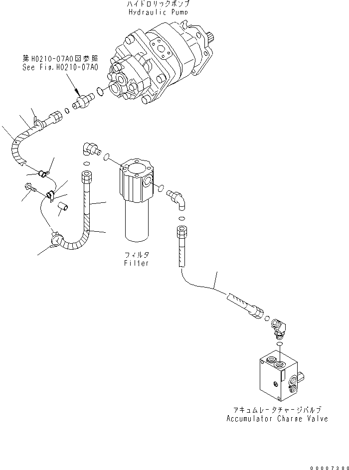 Part 470. BRAKE PIPING (PUMP TO CHARGE VALVE) [H3540-02A0]