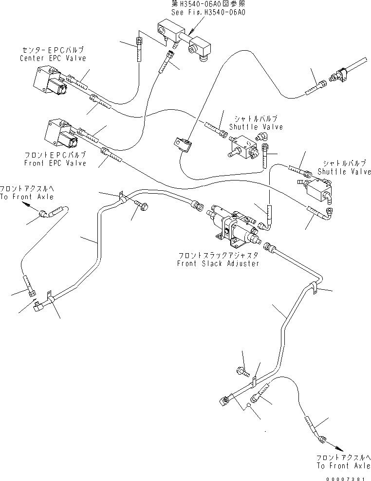 Part 490. BRAKE PIPING (PROPORTIONAL VALVE TO BRAKE TANK) [H3540-04A0]