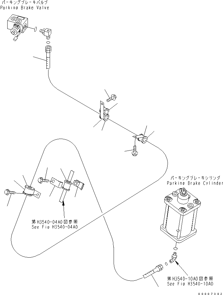 Part 500. BRAKE PIPING (PROPORTIONAL VALVE TO FRONT AXLE) [H3540-05A0]