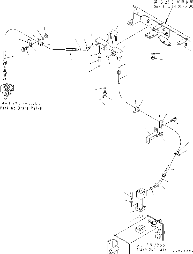 Part 510. BRAKE PIPING (PROPORTIONAL VALVE TO CENTER AXLE) [H3540-06A0]