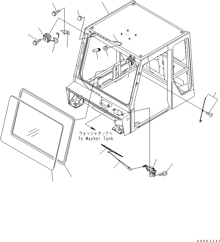 HM300TNR PERATOR'S CAB (CAB AND FRONT PARTS)