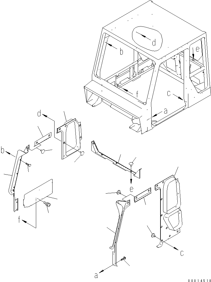 Part 130. OPERATOR'S CAB (INSIDE COVER) [K0200-11A0]