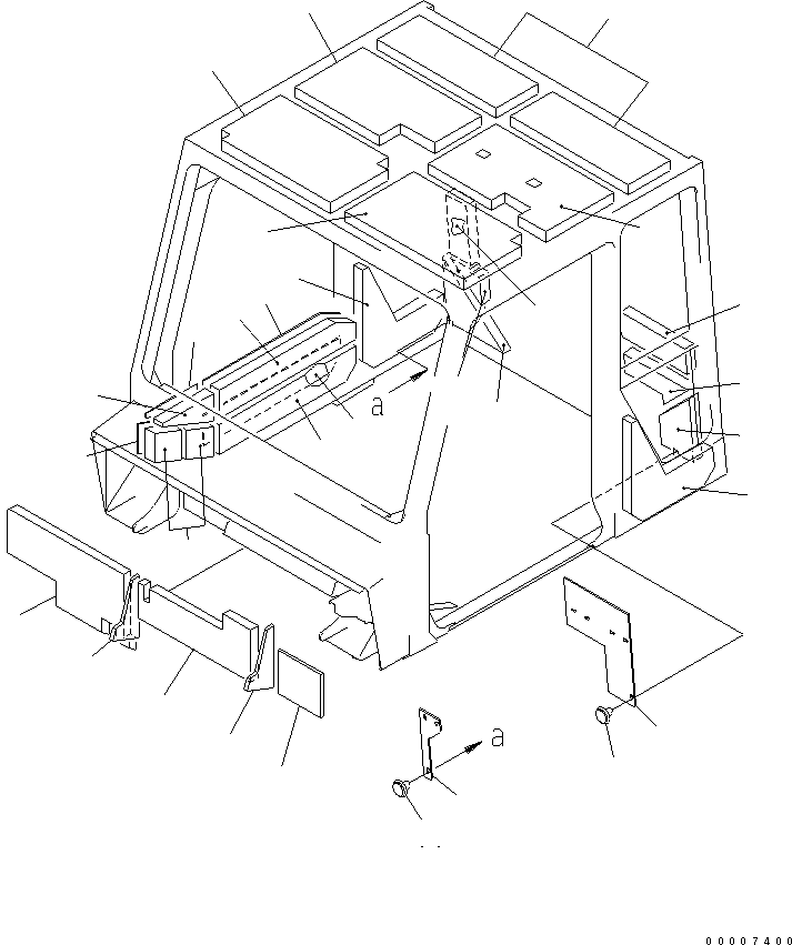 Part 150. OPERATOR'S CAB (NOISE PROOFING SHEET¤ 2/2) [K0200-13A0]