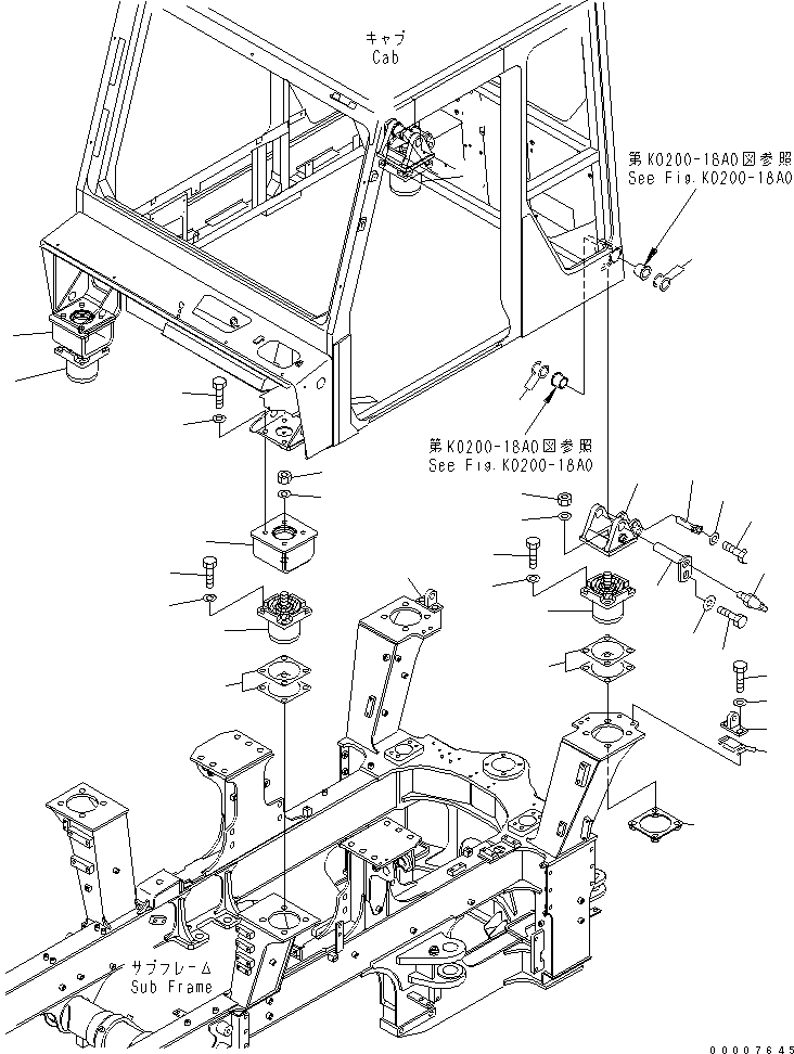 Part 220. CAB MOUNTING PARTS [K0220-01A0]