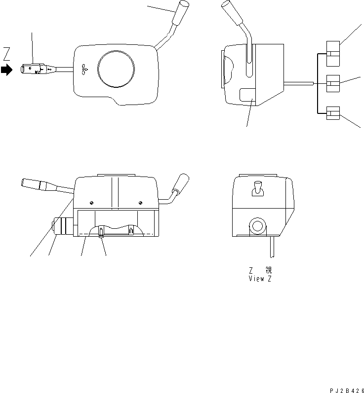 Part 490. CAB ELECTRICAL (COLUMN SWITCH INNER PARTS) [K3291-04A0]