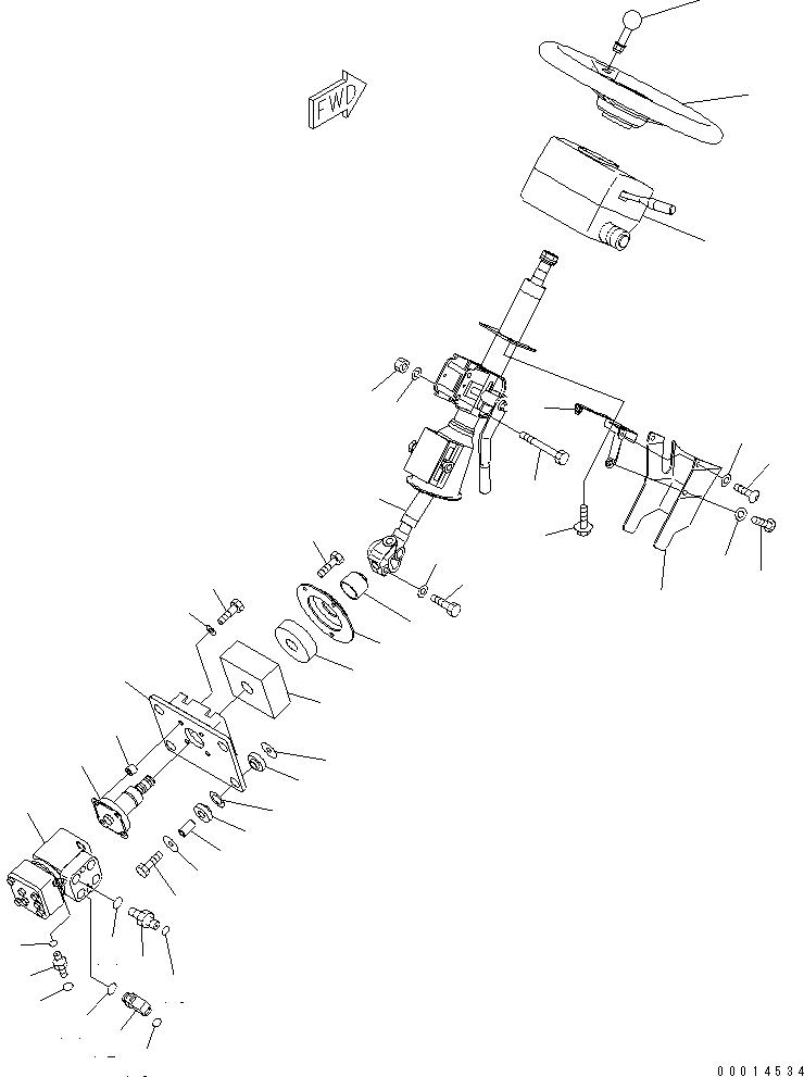 Part 560. REAR PARTS (STEERING COLUMN) [K3830-01A0]