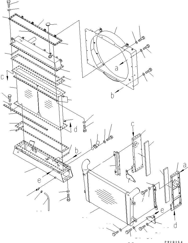 HM350-0E @@2B254@ ADIATOR AND AFTER COOLER