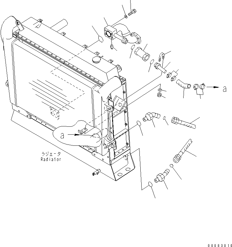 HM350-0E 00083010 ADIATOR (BRAKE COOLING PIPING)