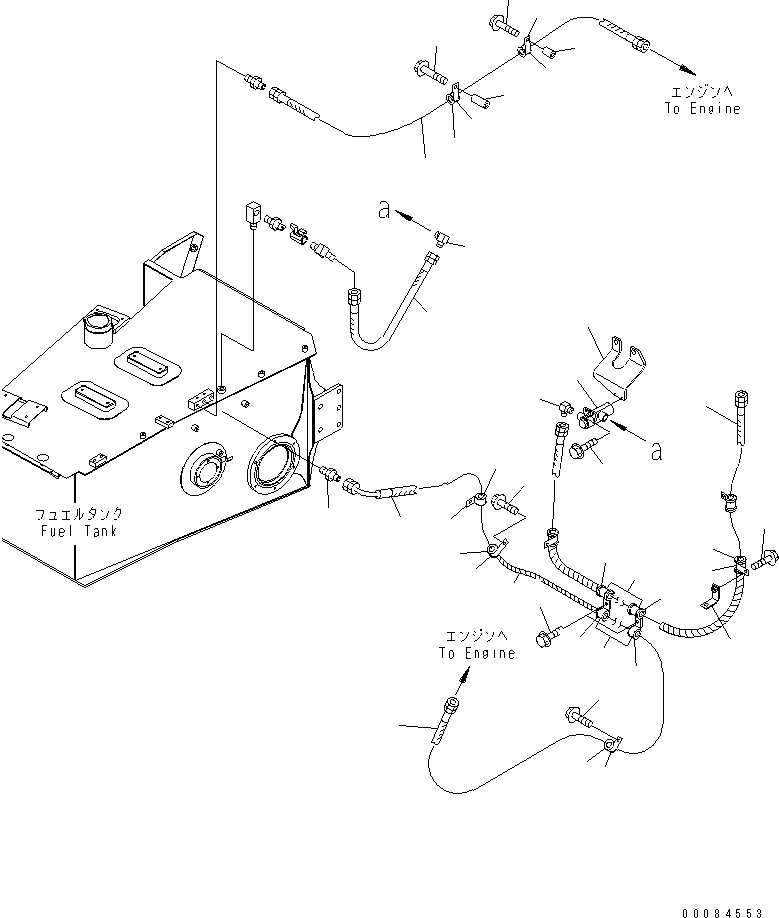 Part 50. FUEL PIPING (WITH WATER SEPARATOR) (1/2) [D0200-01A1]