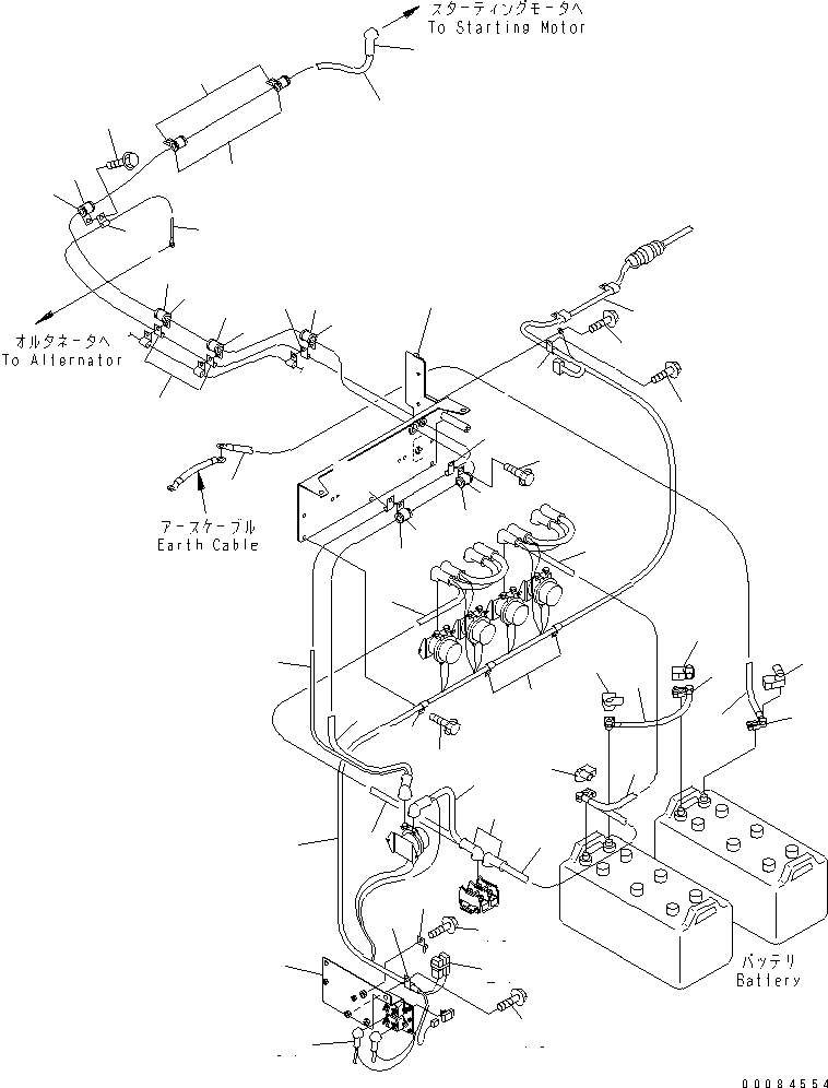 HM350-0E 00084554 ATTERY (WIRING)