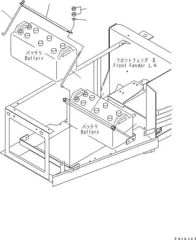 HM350-0E @@2B265@ ATTERY (MOUNTING PARTS)