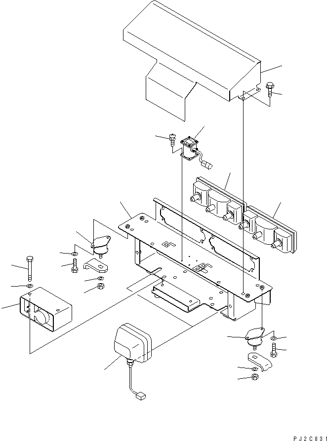 Part 120. REAR FRAME ELECTRICAL (REAR LAMP¤ BACK-UP ALARM AND INCLINATION SENSOR) [E0302-01A0]