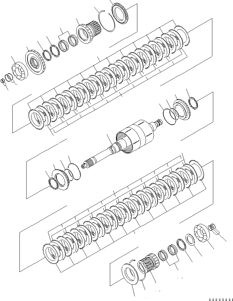 HM350-0E 00005883 RANSMISSION (FORWARD LOW AND REVERSE)