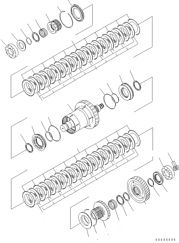 HM350-0E 00005885 RANSMISSION (2ND AND 3RD)