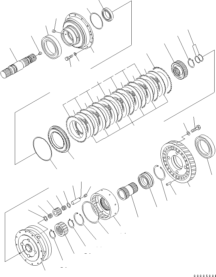 HM350-0E 00005888 RANSMISSION (DIFFERENTIAL)