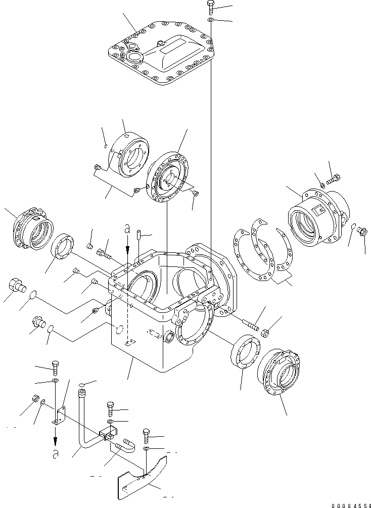 HM350-0E 00084556 RONT DIFFERENTIAL (HOUSING AND RELATED PARTS)