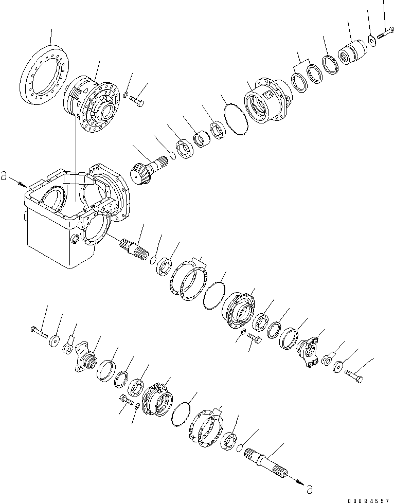 HM350-0E 00084557 RONT DIFFERENTIAL (PINION GEAR AND COUPLING)