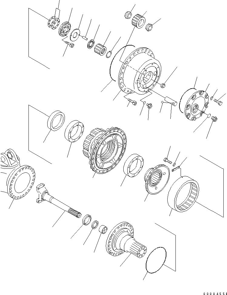 HM350-0E 00084558 RONT FINAL BRAKE (CARRIER)