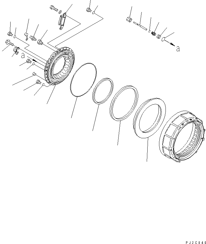 HM350-0E @@2C840@ RONT FINAL BRAKE (BRAKE CYLINDER)