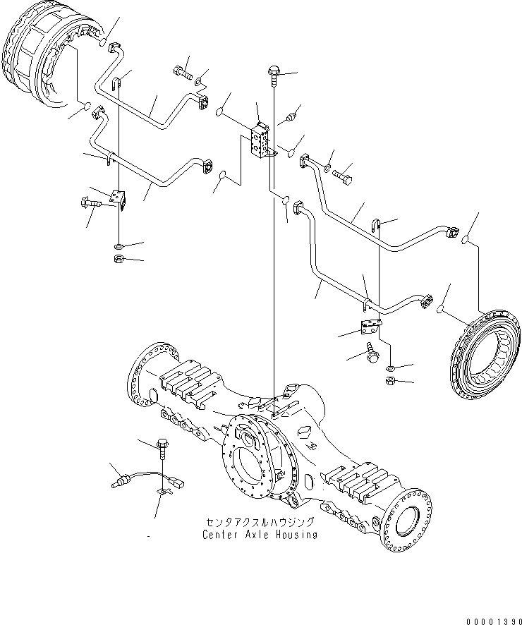 HM350-0E 00001390 ENTER BRAKE COOLING