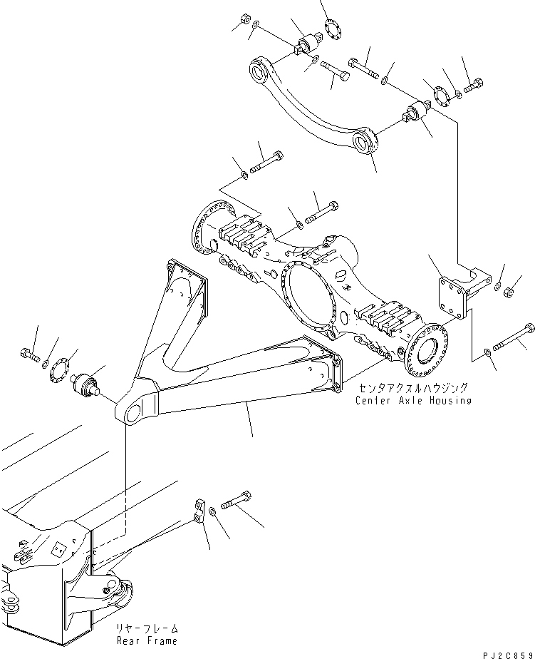 Part 520. CENTER AXLE SUPPORT [F3850-01A0]