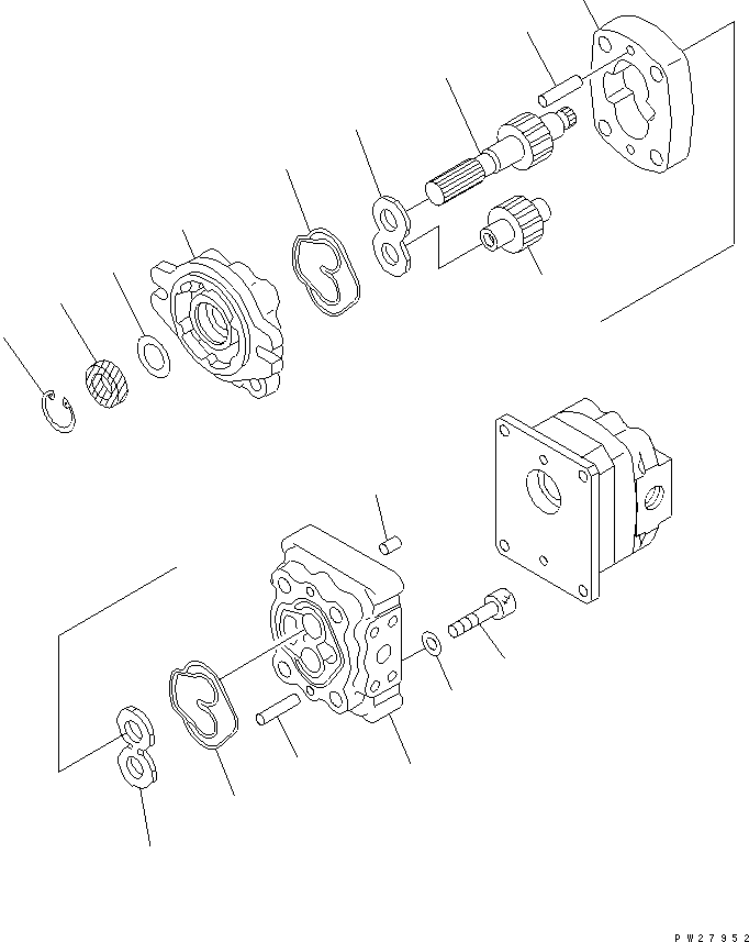 Part 150. PUMP ASSEMBLY (SBR8+8) (1/2) [H0210-01D3]