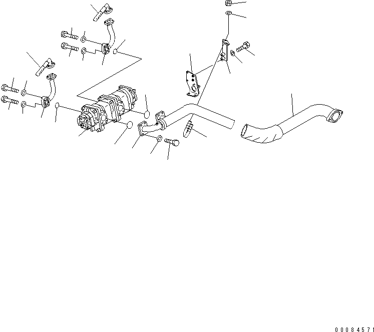 Part 200. HYDRAULIC PIPING (PUMP LINE) [H0210-02A0]